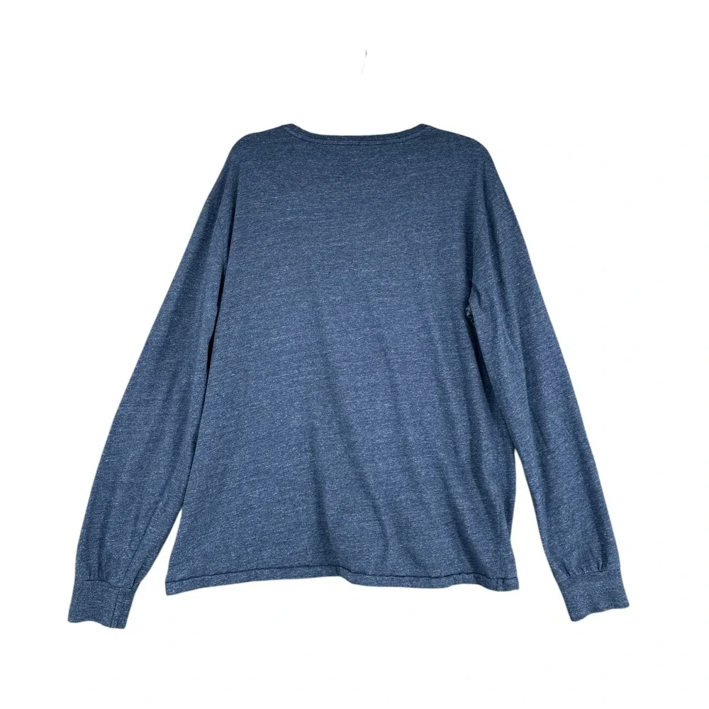 Polo Ralph Lauren Men's Long Sleeve T-Shirt Blue Heather XL Crew‎ Neck Cotton
